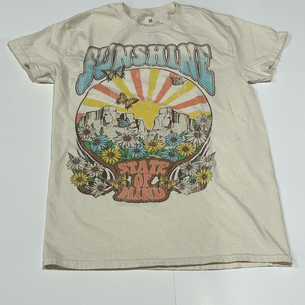 Sunshine Graphic Tee - Cream